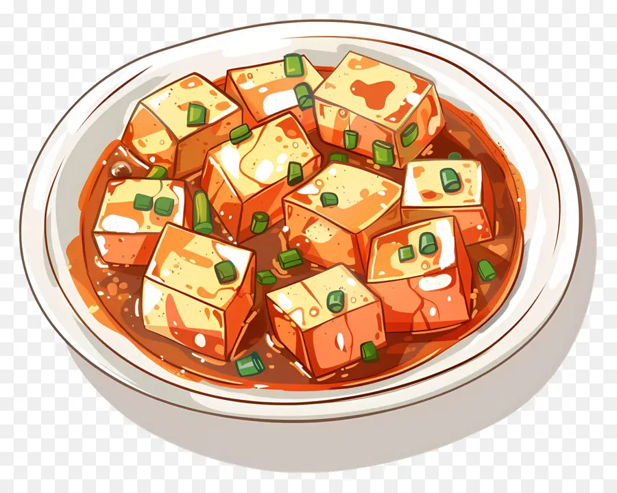 Tofu Mapo，Plat De Tofu PNG