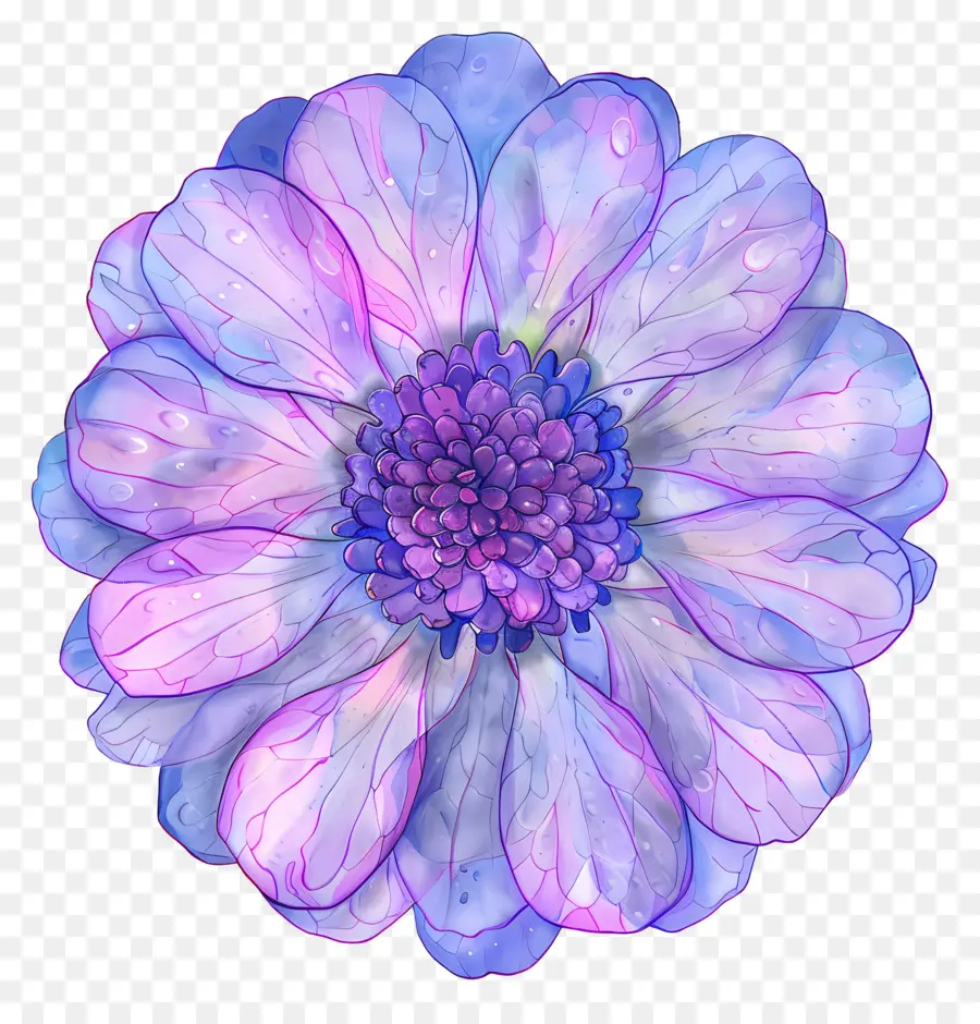 Vue De Dessus De Plante à Fleurs，Fleur Violette PNG