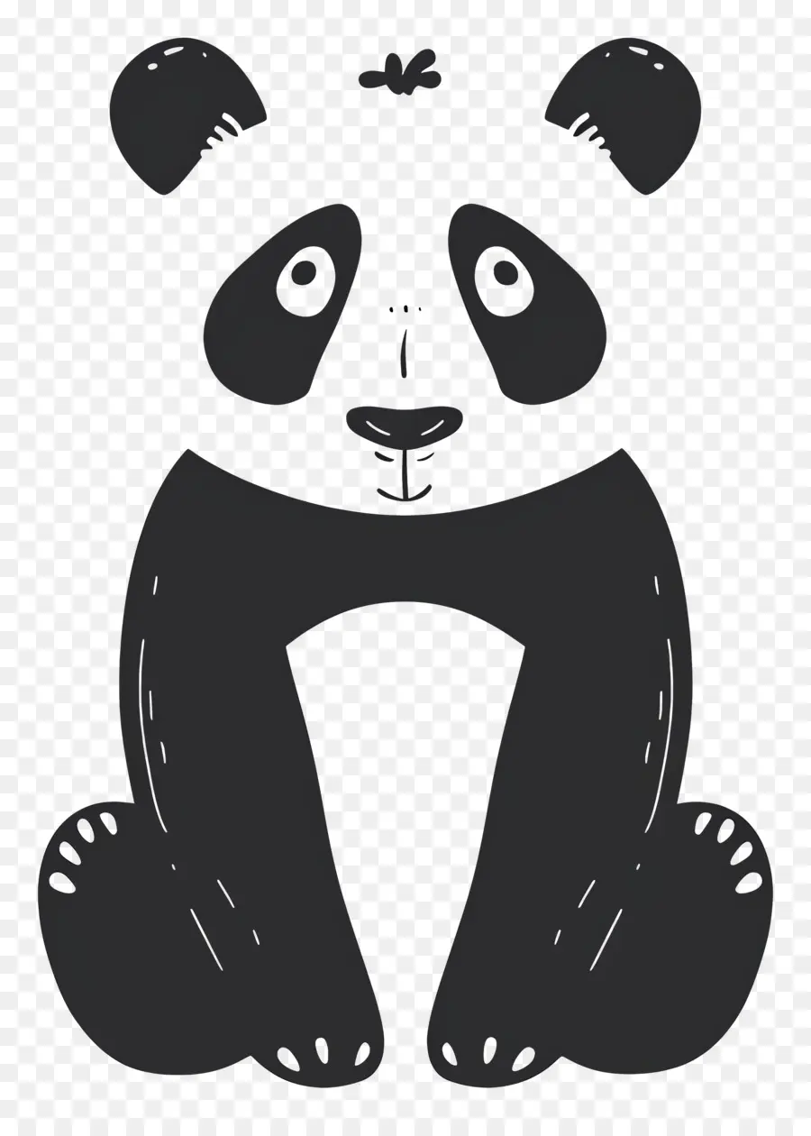 Panda，Ours De Panda Noir PNG