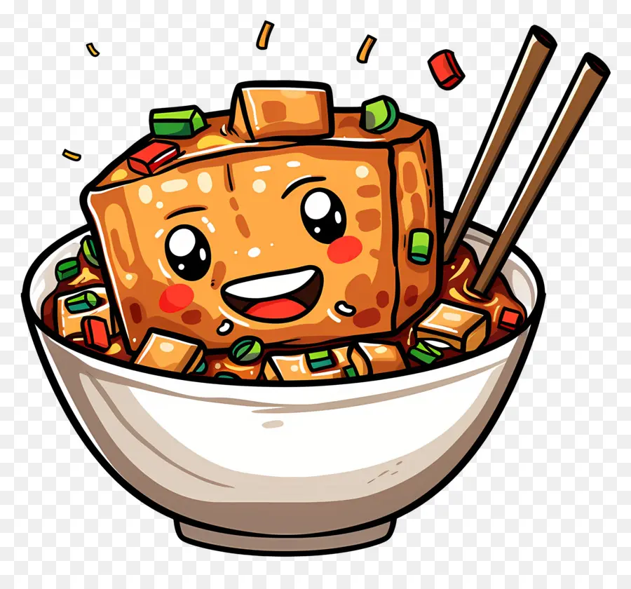 Tofu Mapo，Bol De Tofu PNG