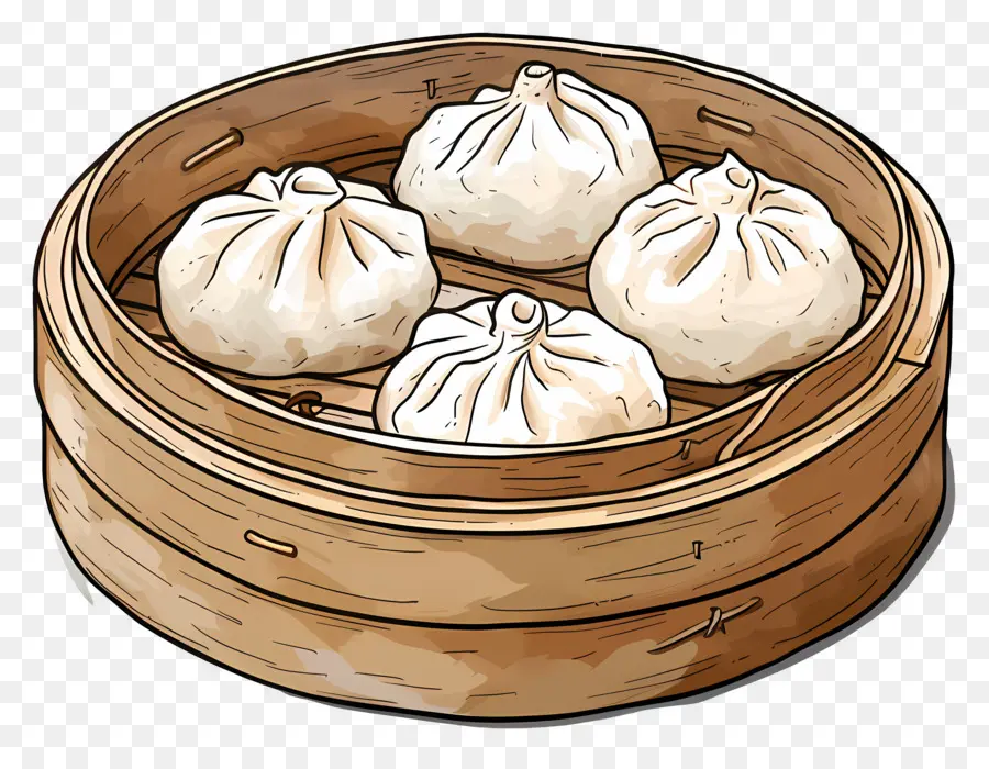 Petits Pains Cuits à La Vapeur，Dim Sum PNG