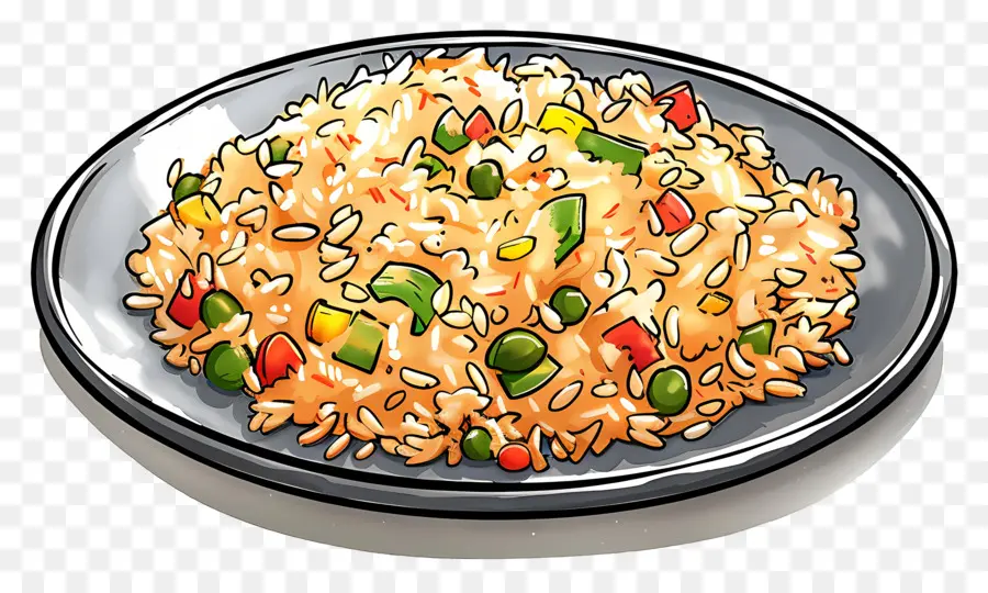 Riz Frit，Plaque PNG