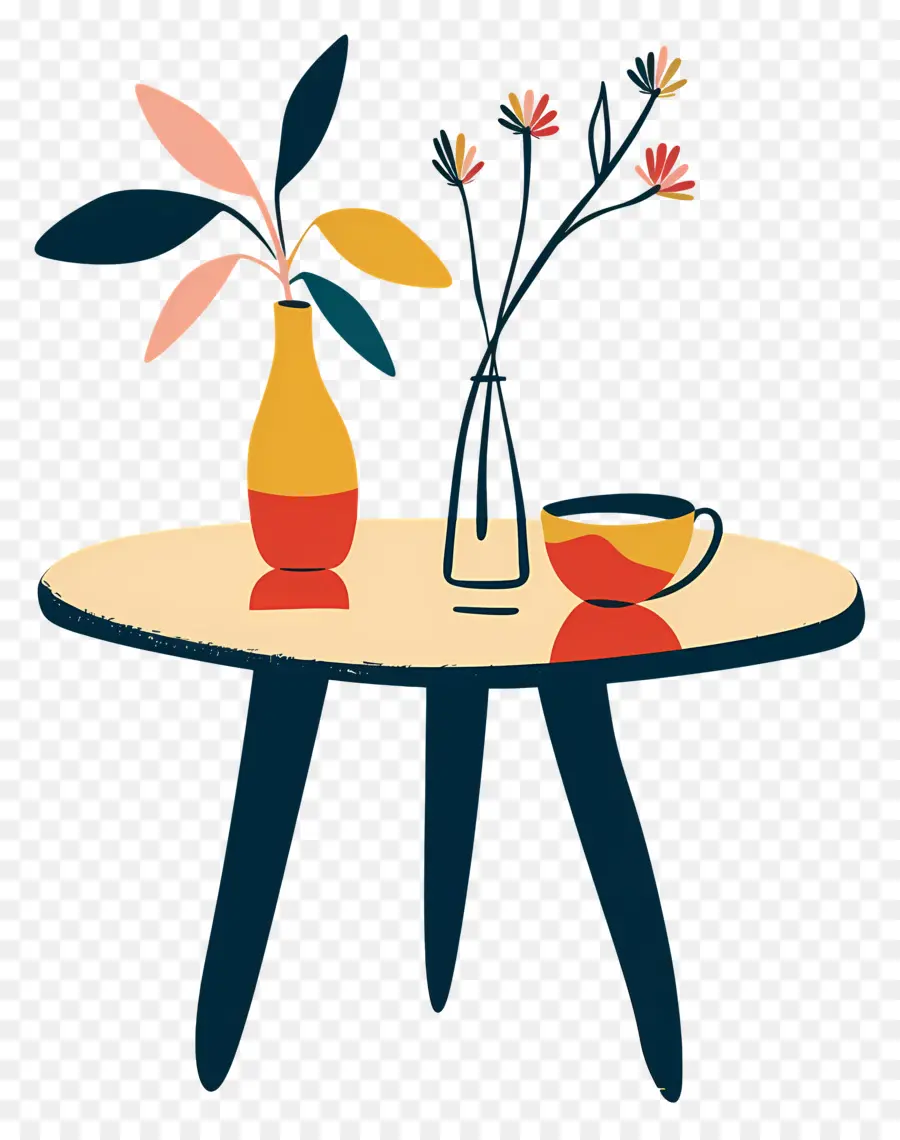 Table，Arrangement De Fleurs PNG