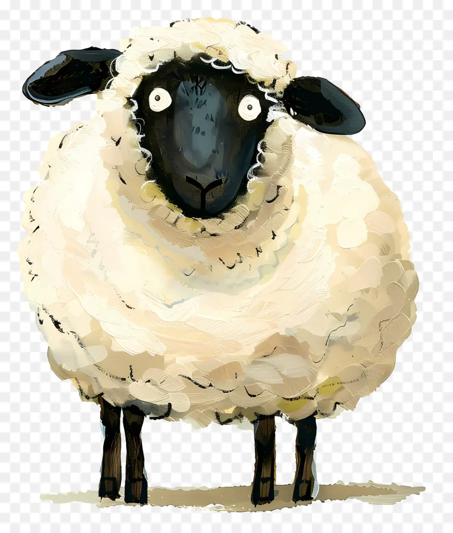 Mouton，Visage Noir PNG