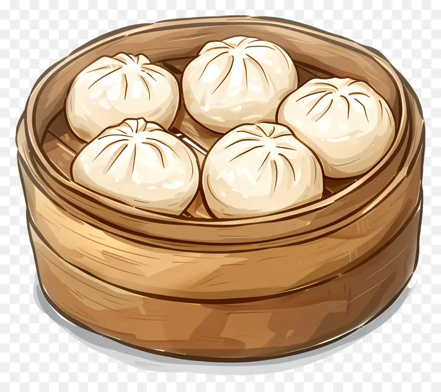 Petits Pains Cuits à La Vapeur，Boulettes PNG