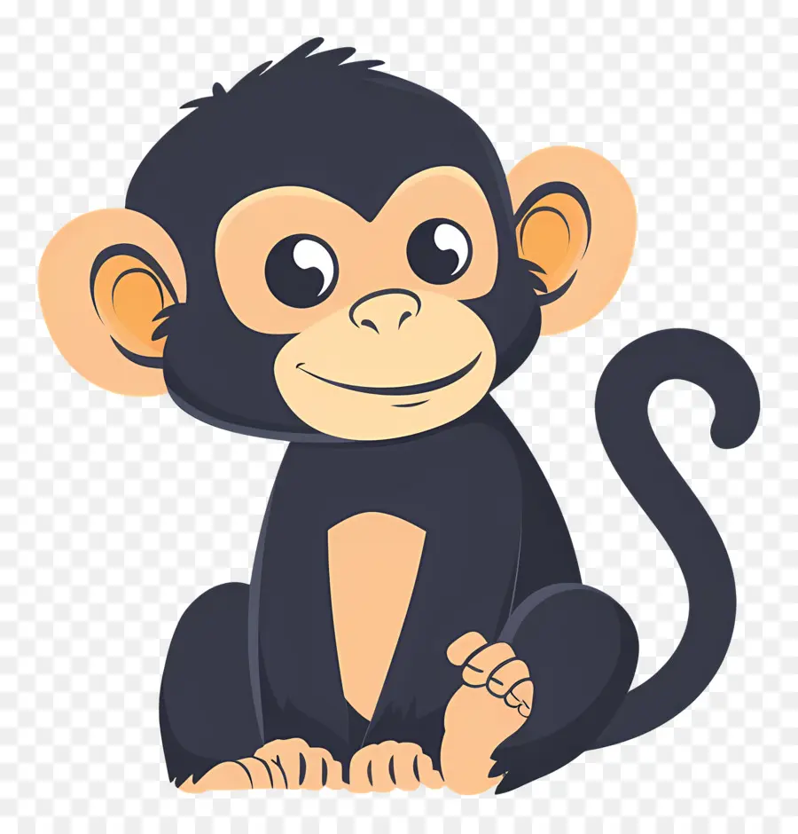 Singe De Dessin Animé，Singe Mignon PNG