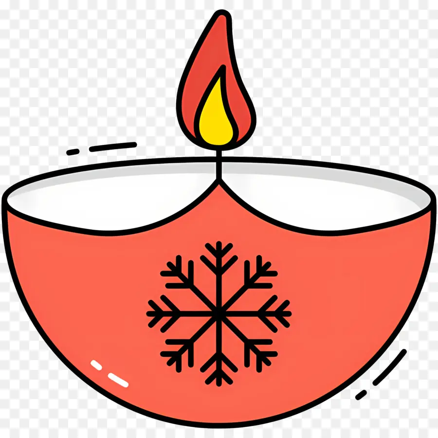 Diwali，Bougie De Flocon De Neige PNG