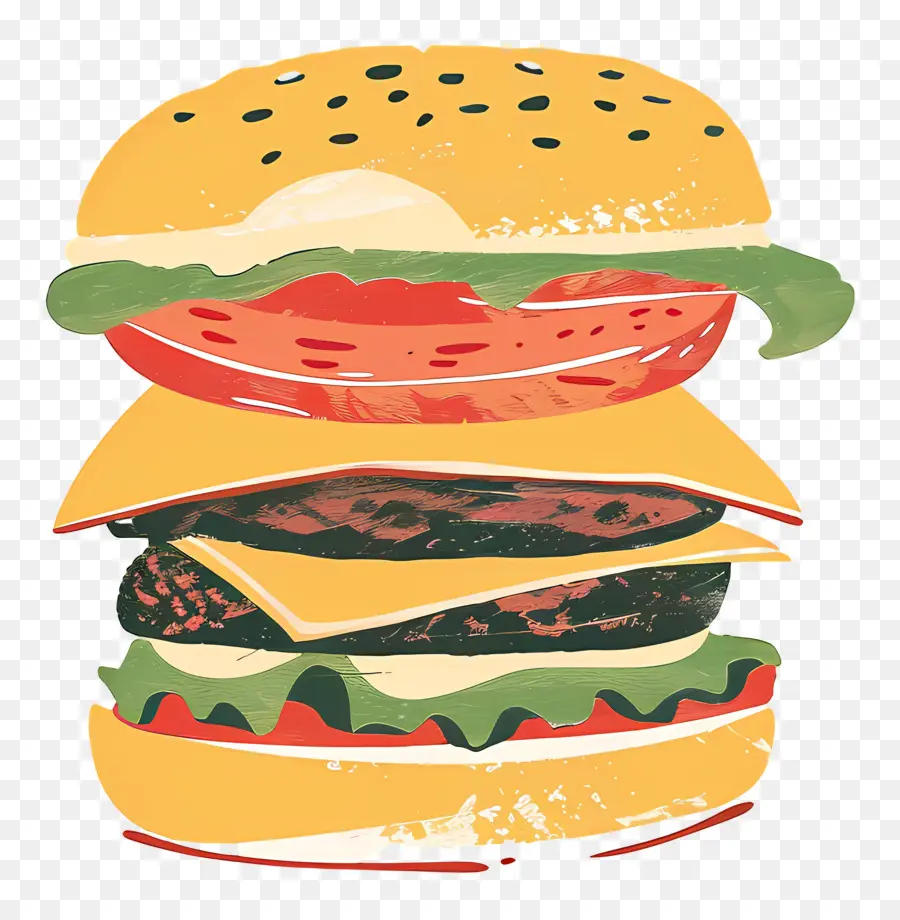 Hamburger，Laitue PNG