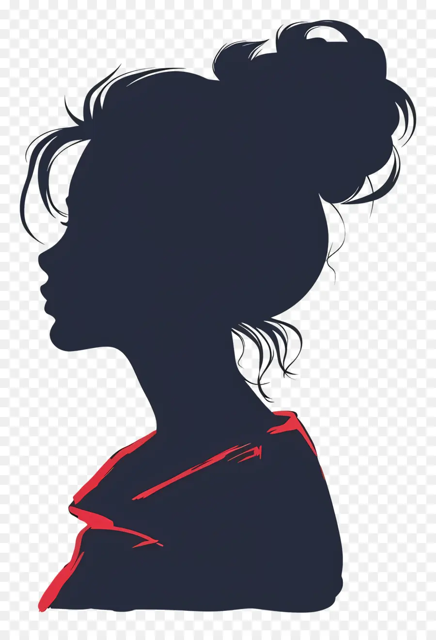 Silhouette Féminine，Silhouette Rose PNG