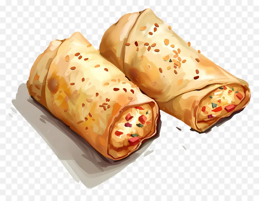 Rouleaux Aux œufs，Rouleaux De Printemps PNG