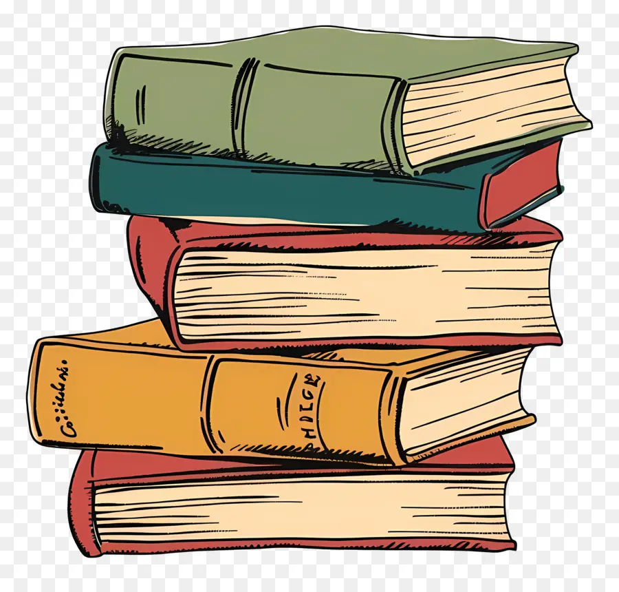 Livres，Pile De Livres PNG