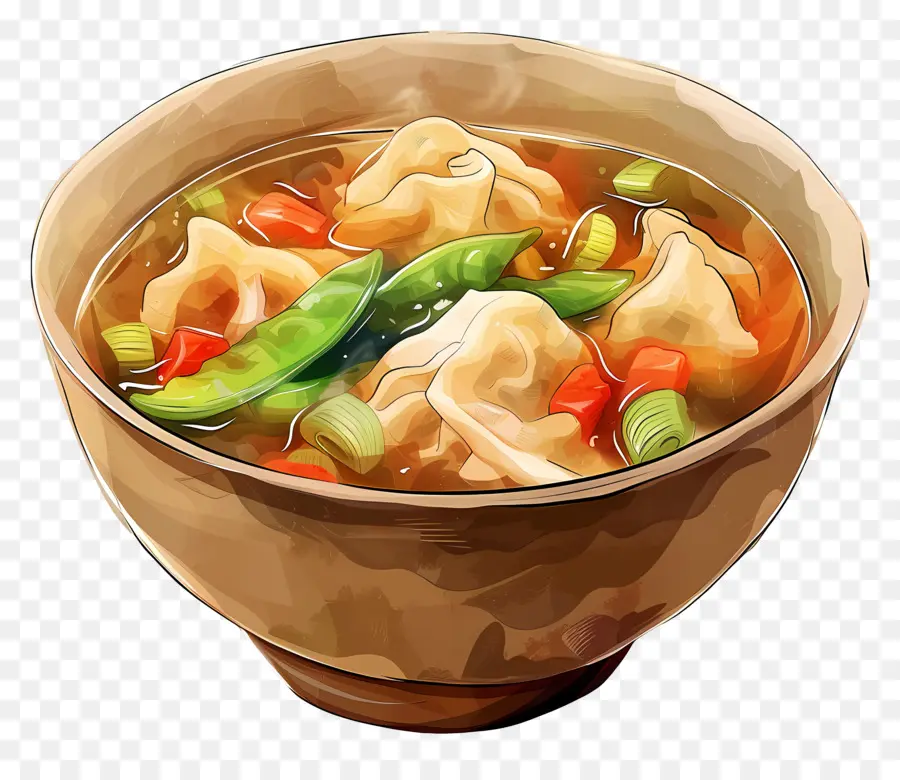 Soupe Wonton，Soupe De Nouilles PNG