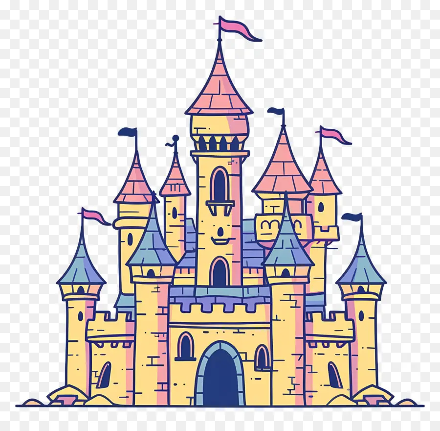 Château，Château De Dessin Animé PNG