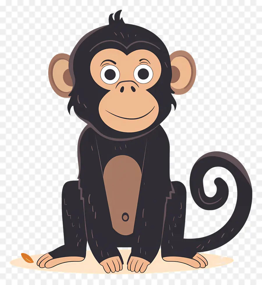 Singe De Dessin Animé，Singe Mignon PNG