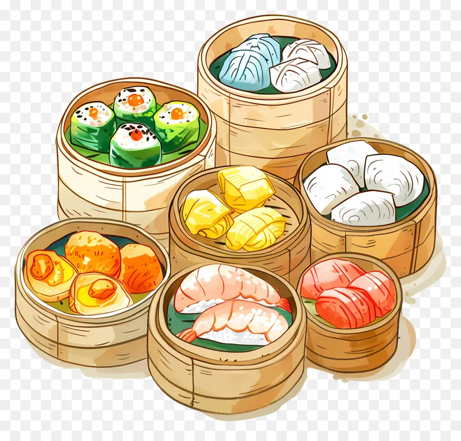 Dim Sum，À La Vapeur PNG