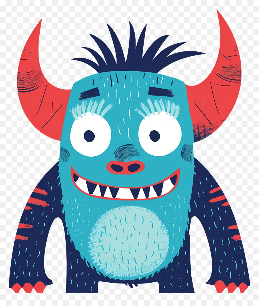 Monstre，Bleu PNG