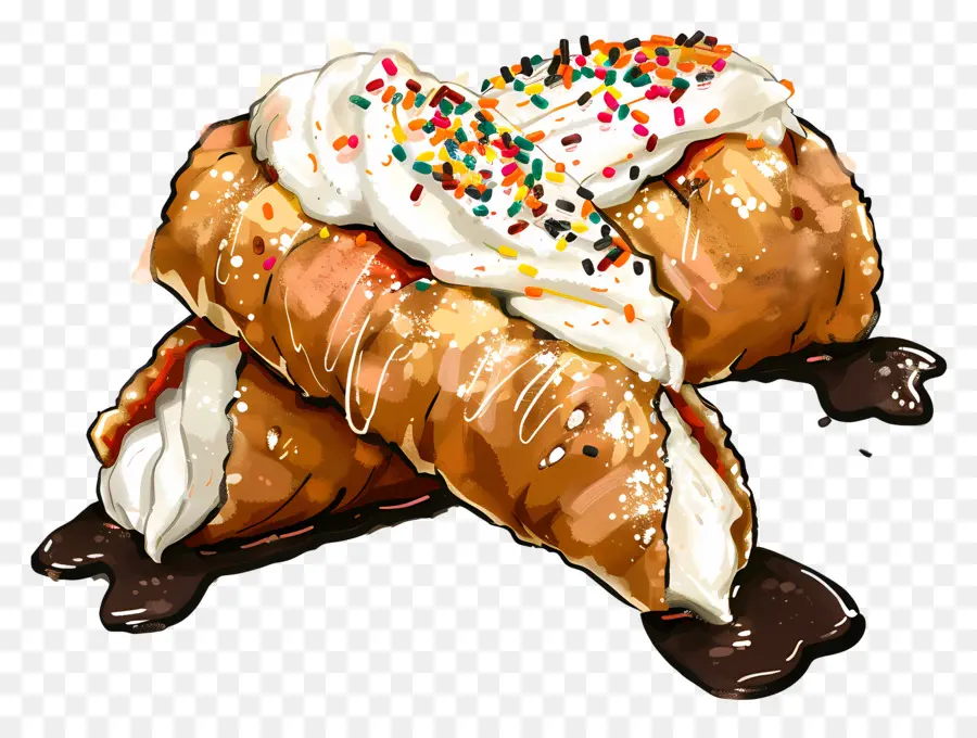 Cannoli，Pâtisseries PNG