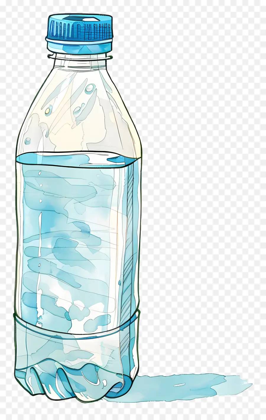 Bouteille D'eau，En Plastique PNG