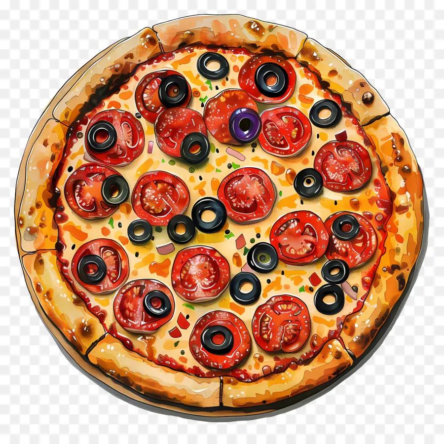 Pizza，Tomates PNG