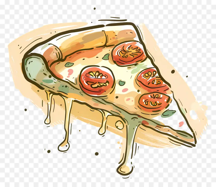 Pizza，Tranche De Pizza PNG