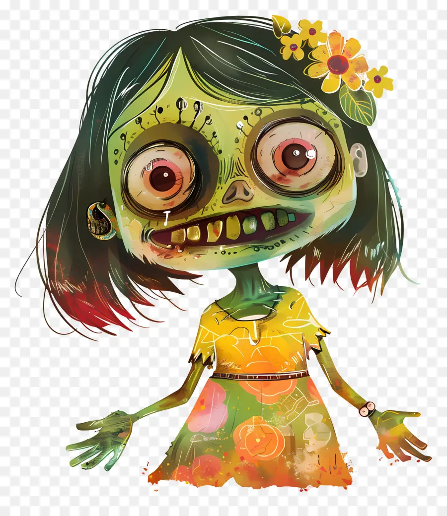 Zombie，Fille De Zombie PNG