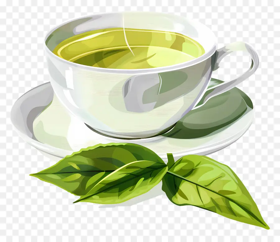 Thé Vert，Tasse De Thé PNG