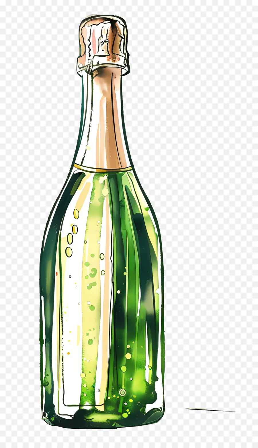 Bouteille De Champagne，Célébration PNG