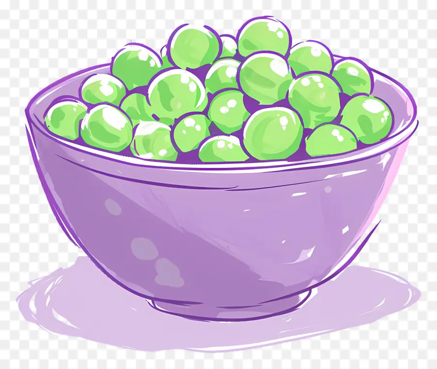 Bol De Petits Pois，Pois Verts PNG