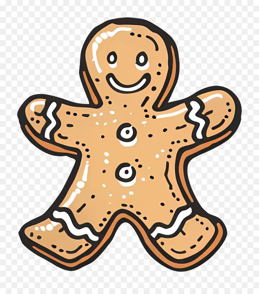 Biscuit Au Pain D'épices De Noël，Bonhomme En Pain D'épice PNG