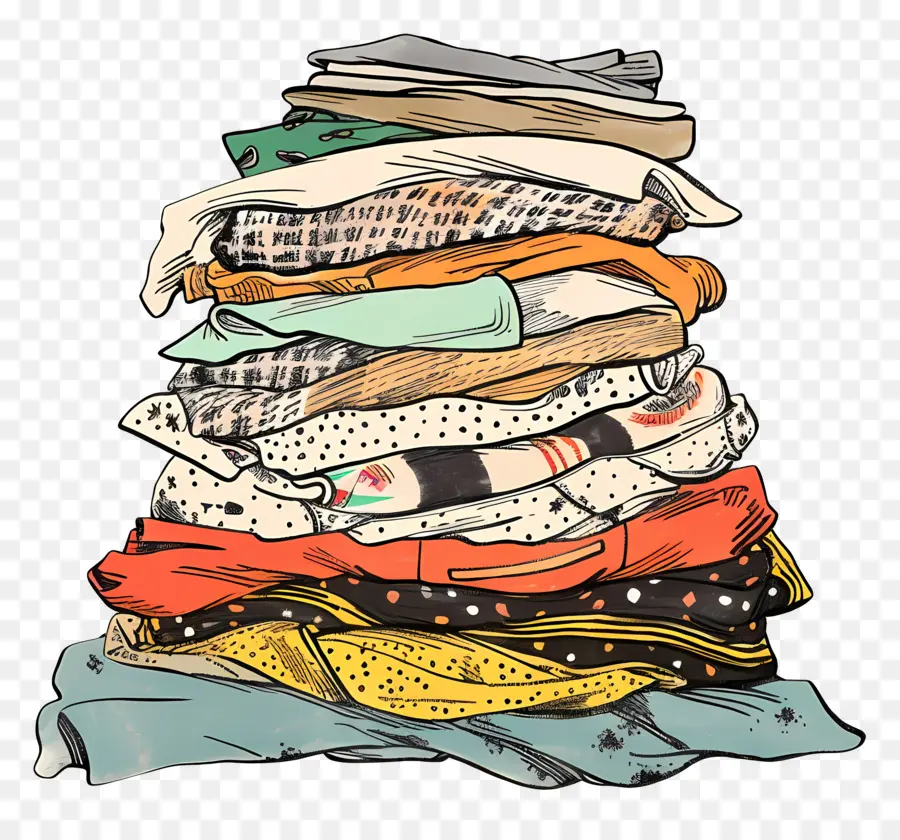 Pile De Vêtements，Vêtements PNG