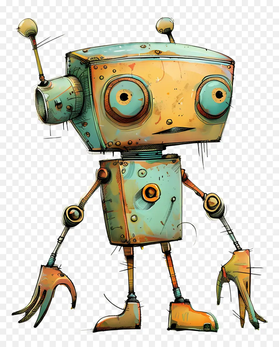 Robot De Dessin Animé，Robot PNG