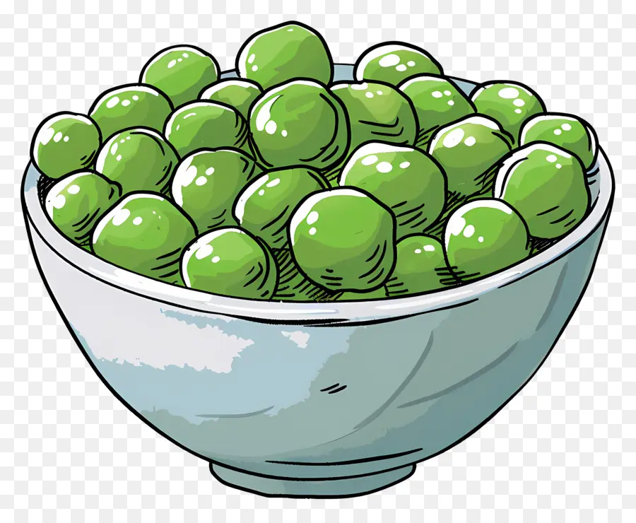 Bol De Petits Pois，Pois Verts PNG