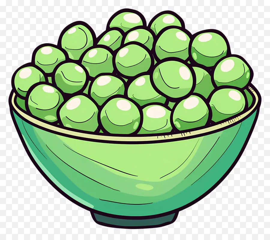 Bol De Petits Pois，Pois Verts PNG