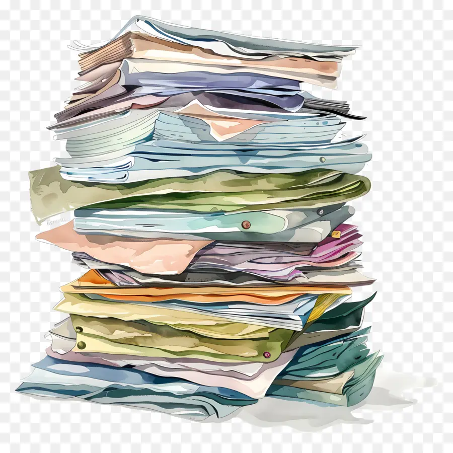 Pile De Papier，Pile De Papiers PNG