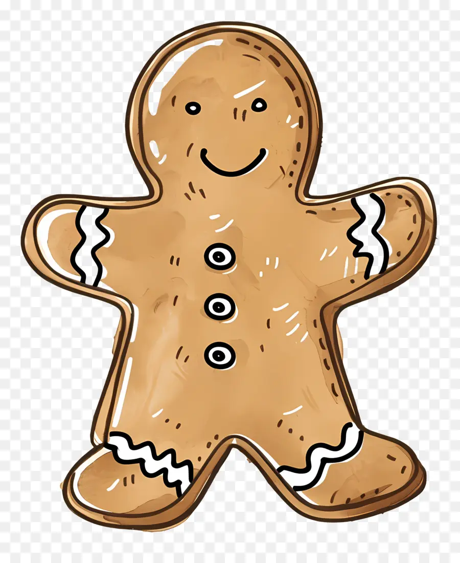 Biscuit Au Pain D'épices De Noël，Bonhomme En Pain D'épice PNG