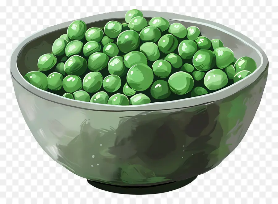 Bol De Petits Pois，Pois Verts PNG