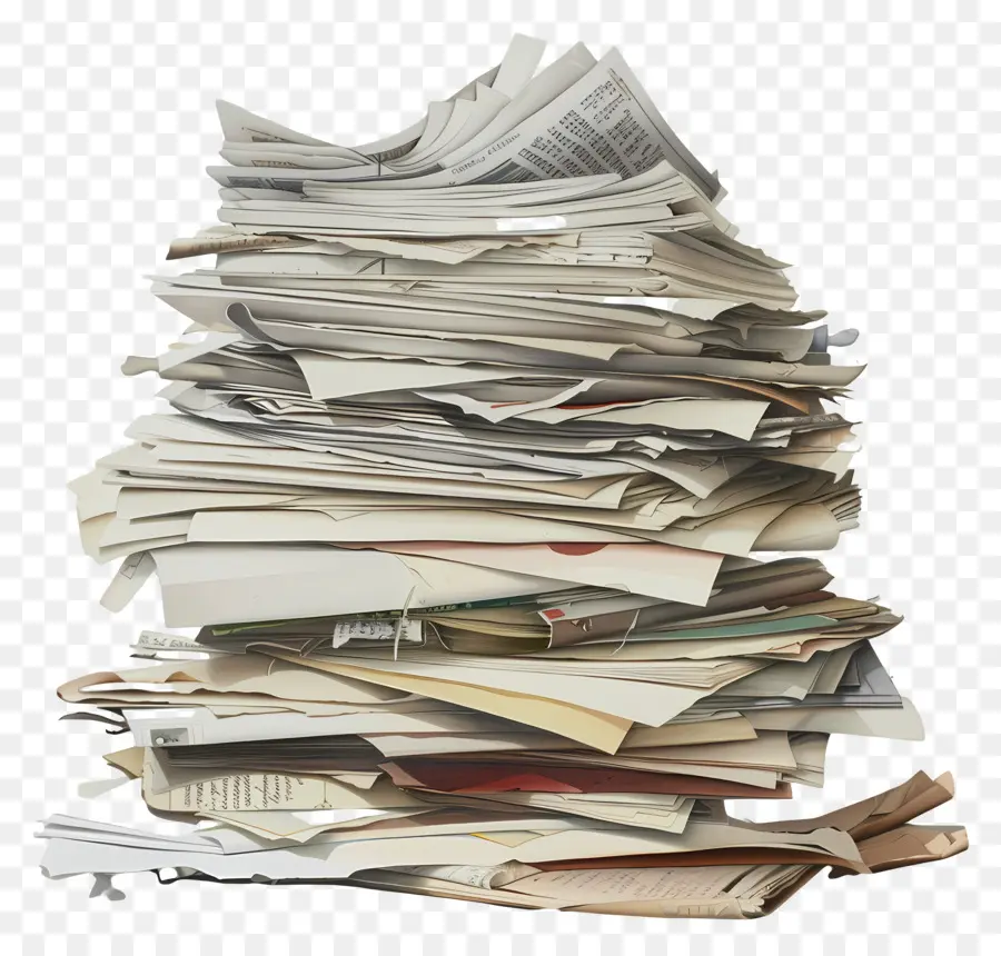 Pile De Papier，Pile De Papiers PNG