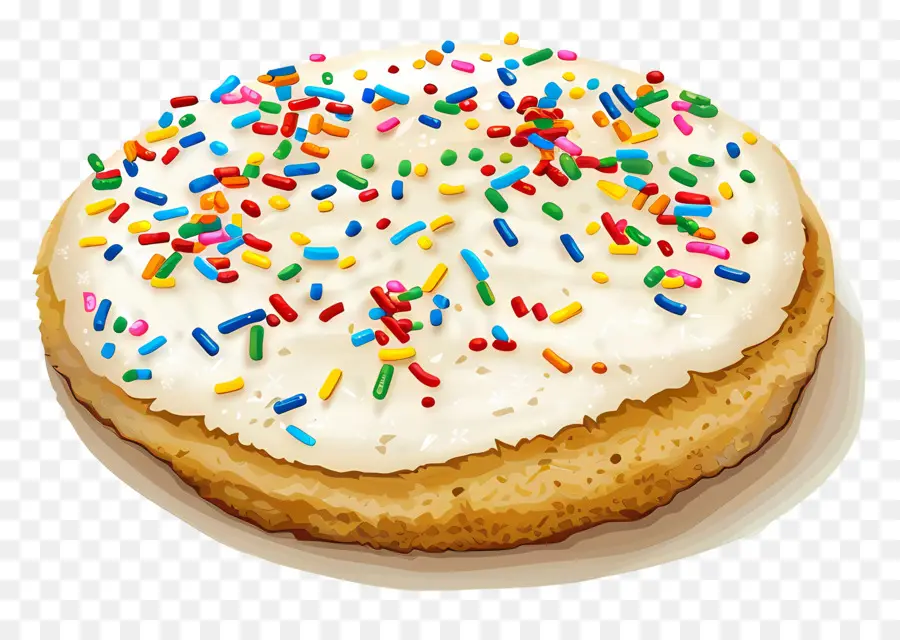 Biscuit Au Sucre，Cookie Avec Paillettes PNG