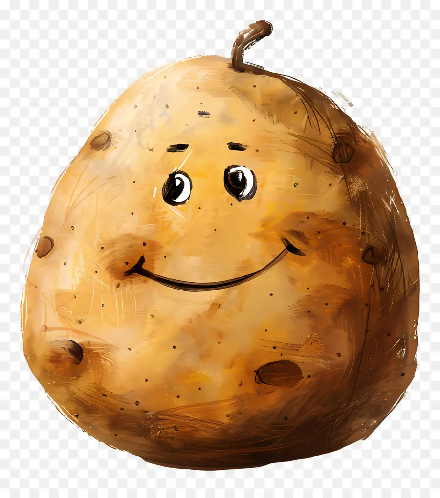 Pomme De Terre Souriante，Dessin Animé PNG