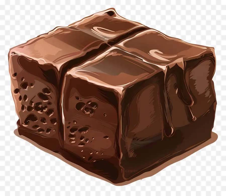 Cube De Chocolat，Doux PNG