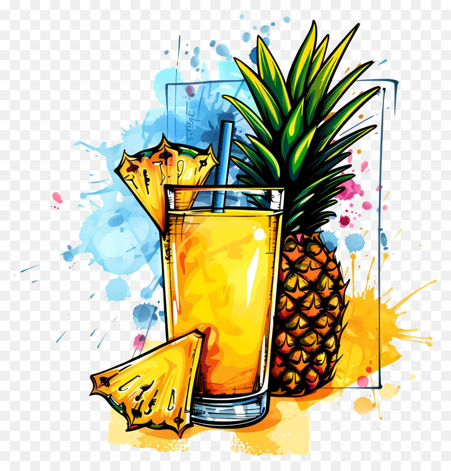 Jus D'ananas，Ananas PNG