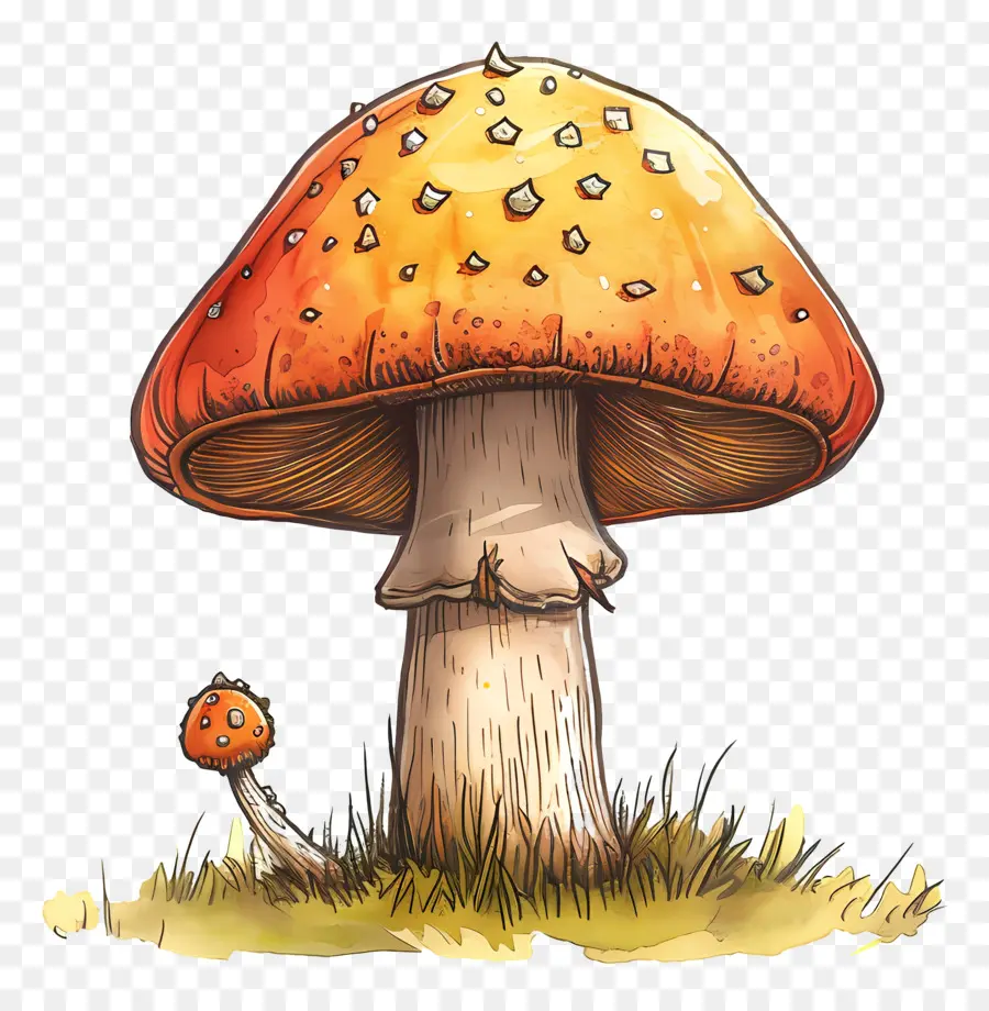 Champignon，Champignons Colorés PNG