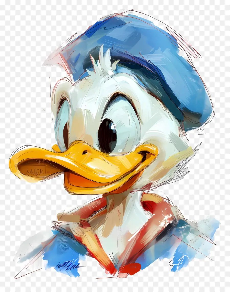 Donald Duck Tête，Canard PNG