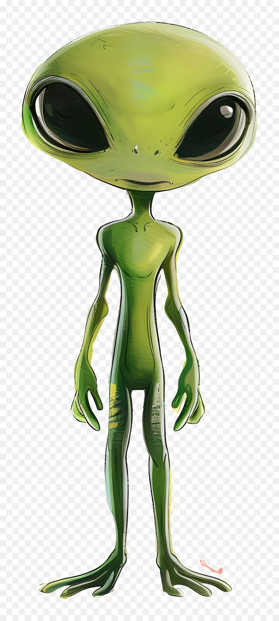 Extraterrestre De Dessin Animé，Extraterrestre Vert PNG