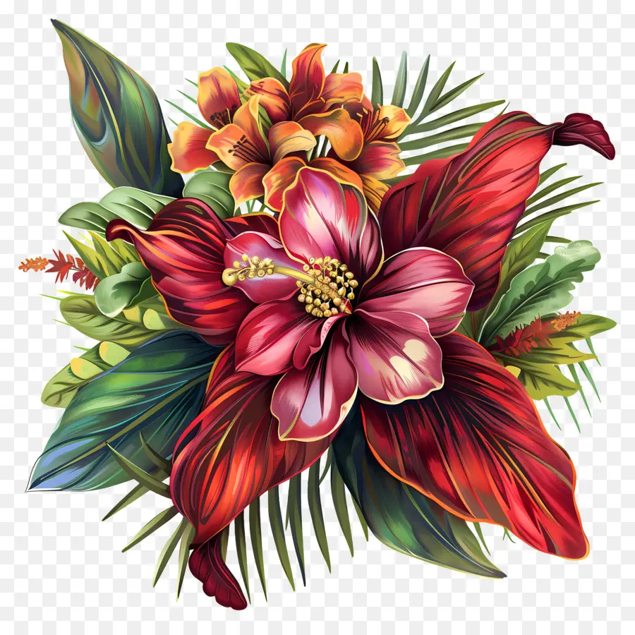 Fleur Dans La Jungle，Fleurs PNG