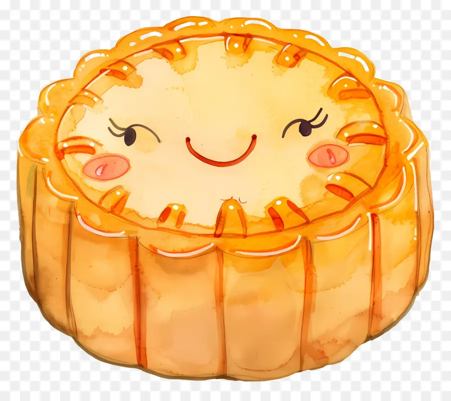 Gâteaux De Lune，Tarte Souriante PNG