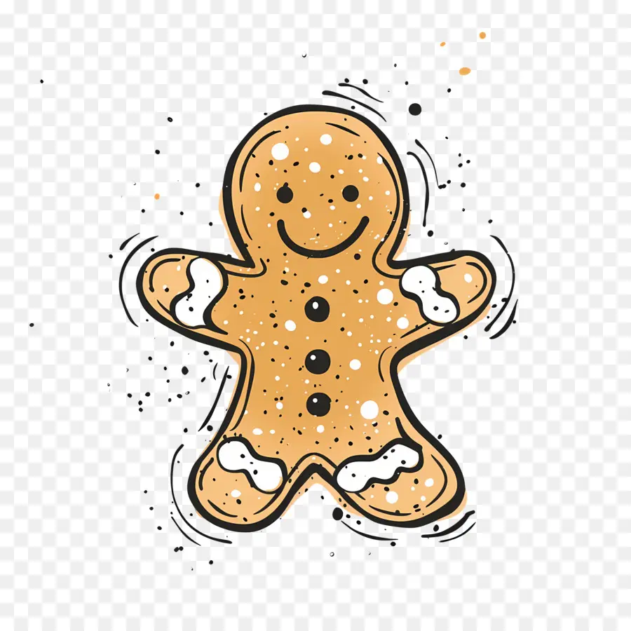 Biscuit De Pain D'épice De Noël，Homme De Pain D'épice PNG