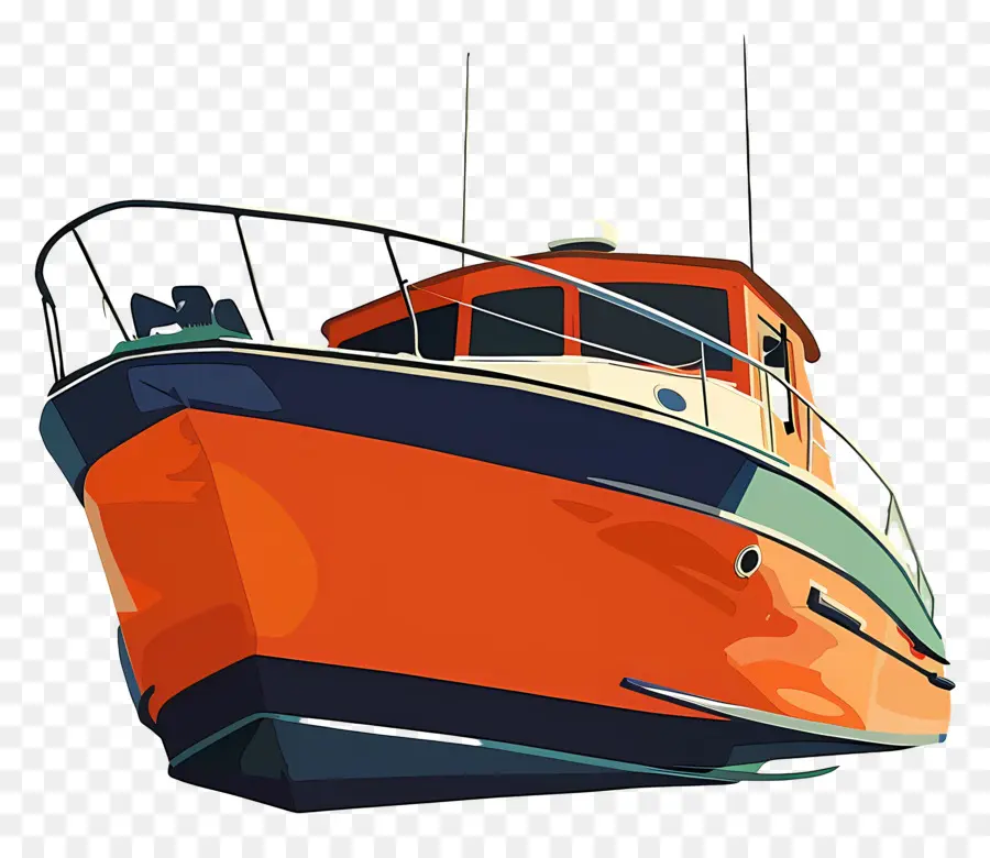 Bateau，Bateau Orange PNG