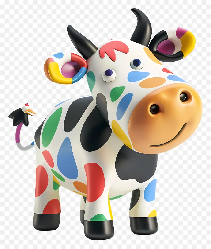 Vache，Vache Colorée PNG