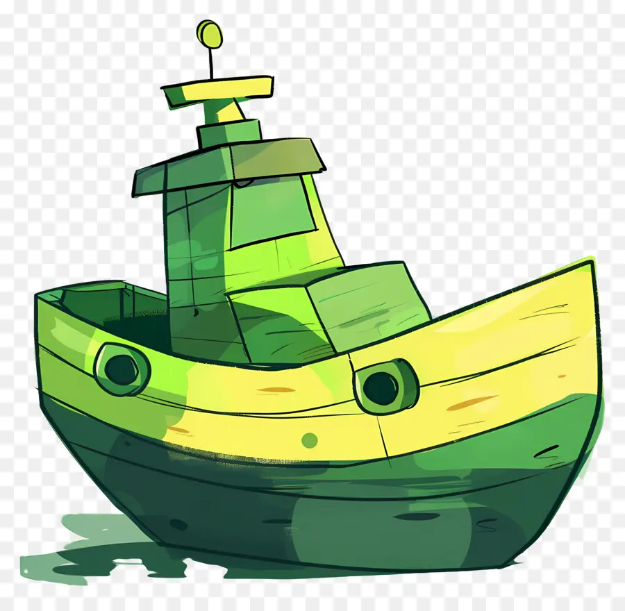 Bateau，Vert PNG